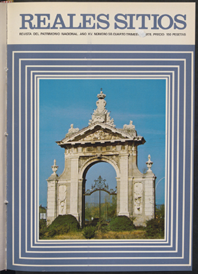 Cubierta. Reales Sitios. vol. 15, no 58, 1978